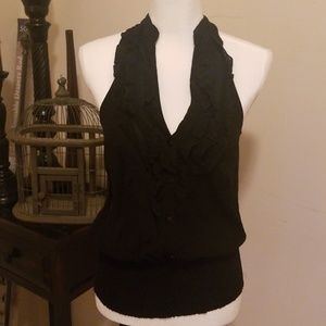 Tuxedo style halter